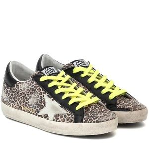 Golden Goose Superstar Leopard-Print Sneakers